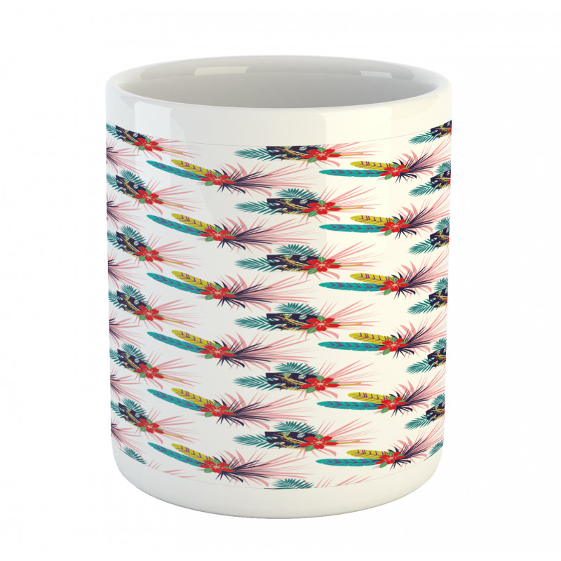 Tropical Leaves Wild Flower Mug