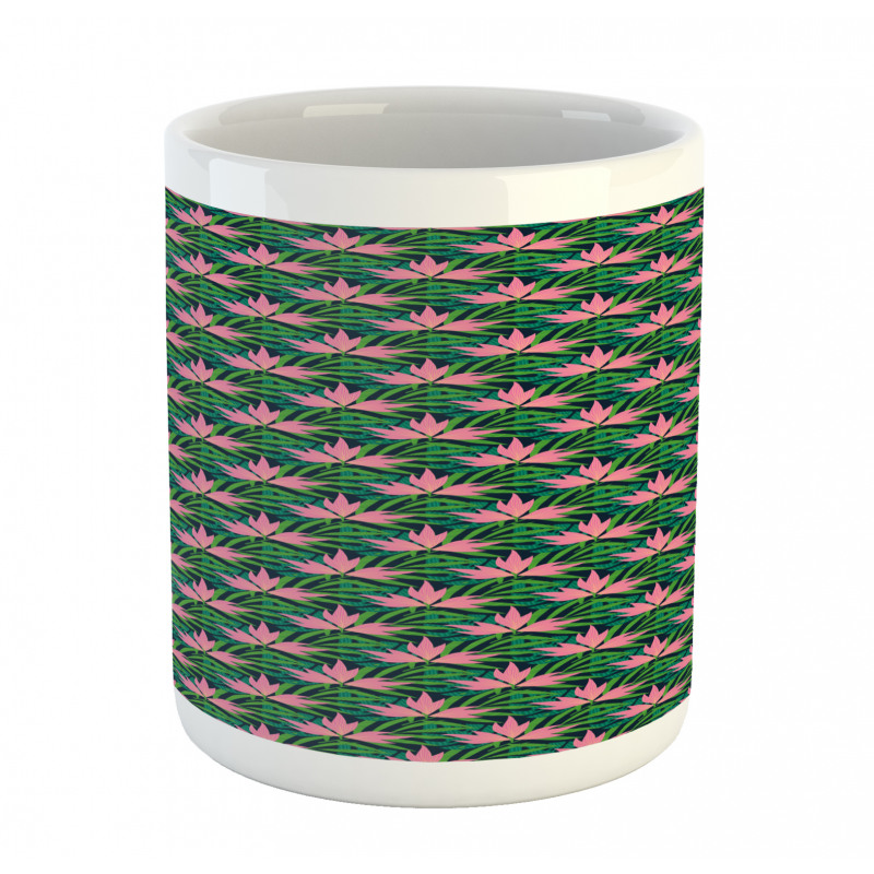 Tropical Monstera Flowers Mug