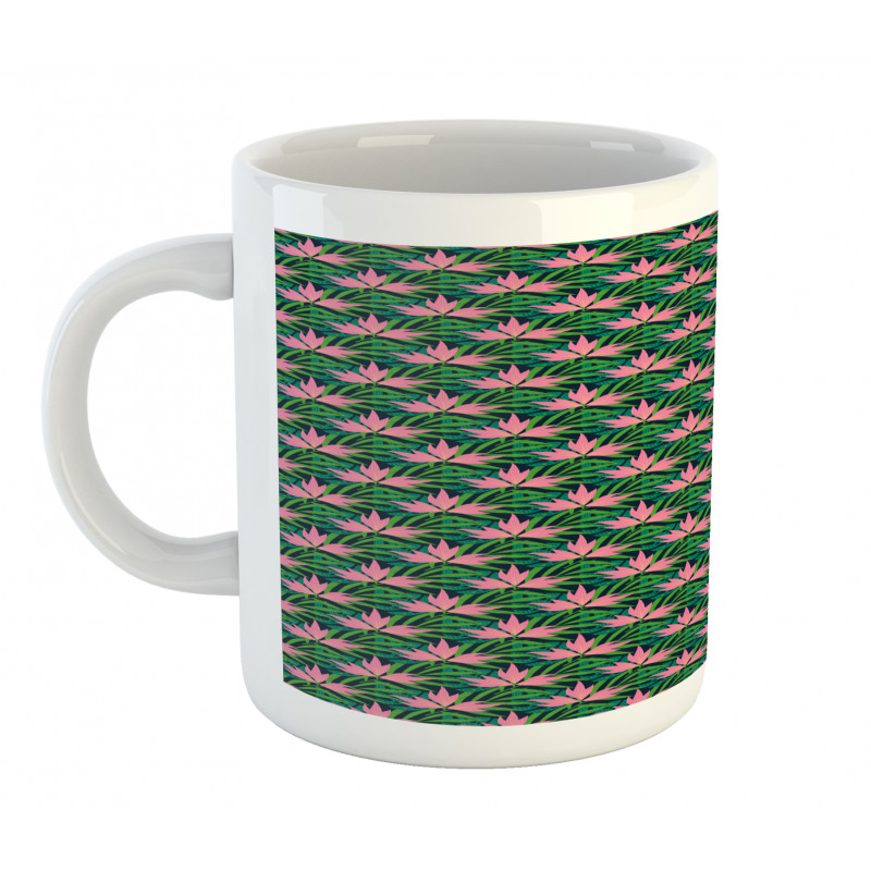 Tropical Monstera Flowers Mug