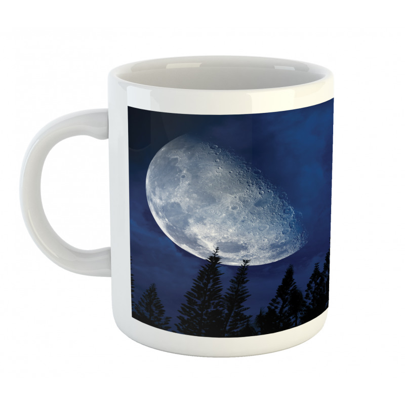 Forest Night Silhouette Mug