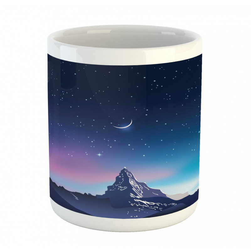 Aurora Borealis Mountain Mug