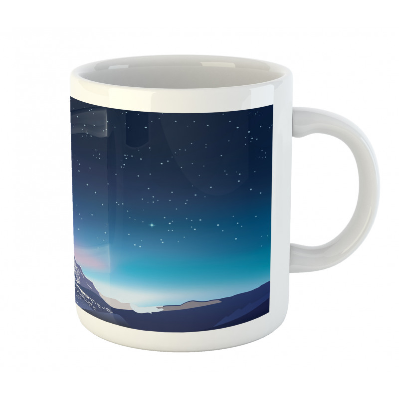 Aurora Borealis Mountain Mug