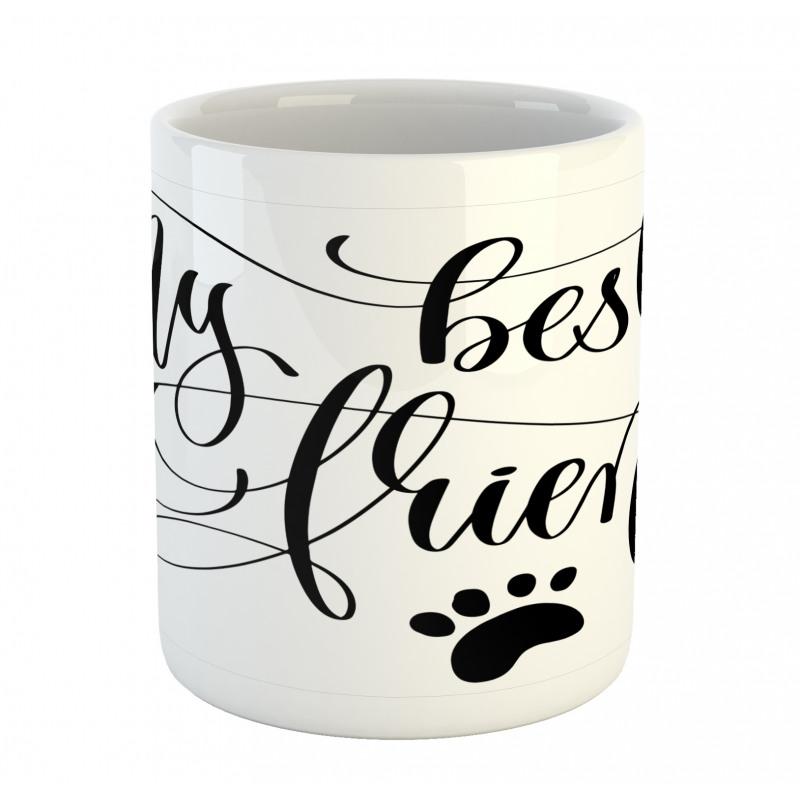 Positive Paws Words Mug