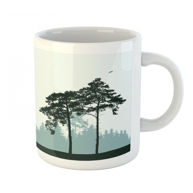 Forest Silhouette Art Mug