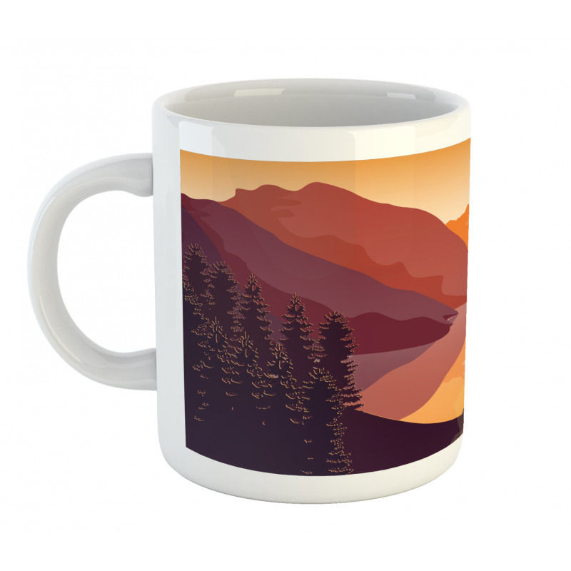 Bird Mountain Reindeer Mug