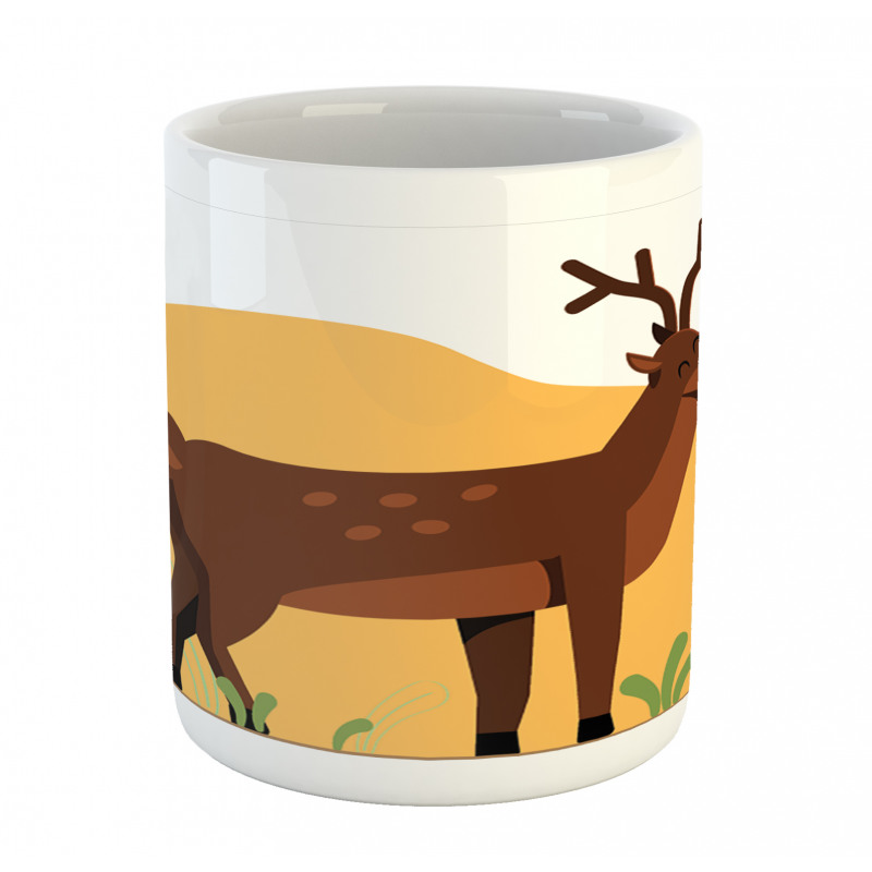 Smiling Antler Meadow Mug