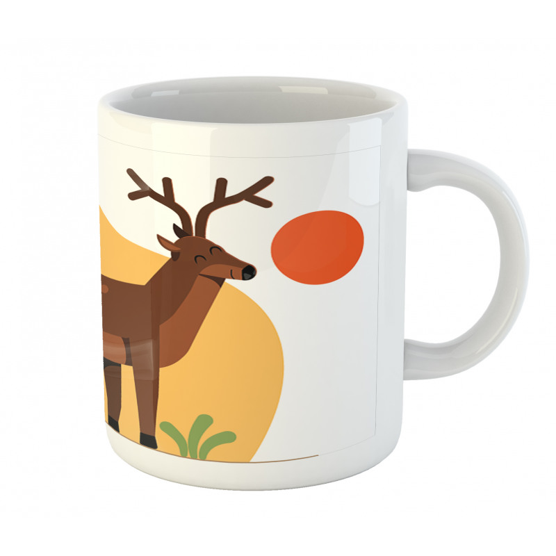 Smiling Antler Meadow Mug