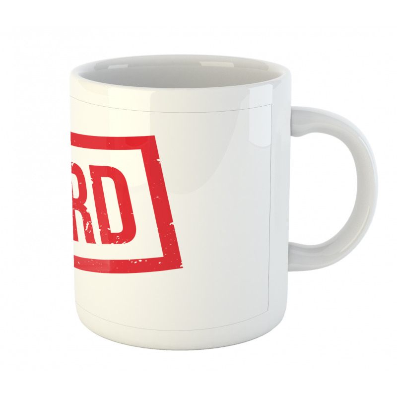 Nerd Wording Grunge Style Mug