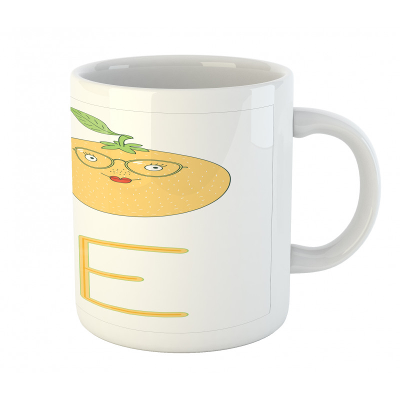 Nerdy Orange in Eyeglasses Mug