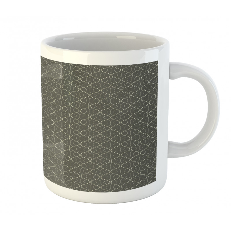 Funky Wavy Dotted Lines Mug