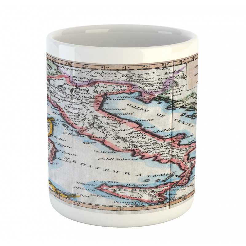 Old Italy Map Mug