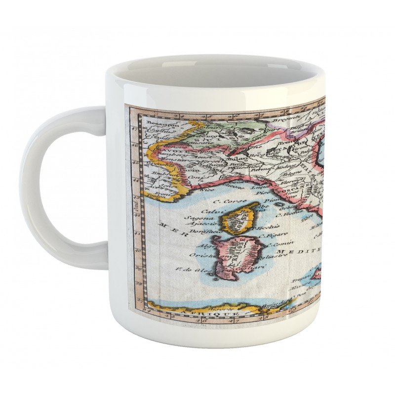 Old Italy Map Mug