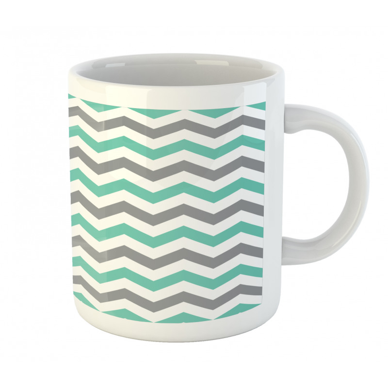 Geometric Wavy Zigzag Mug