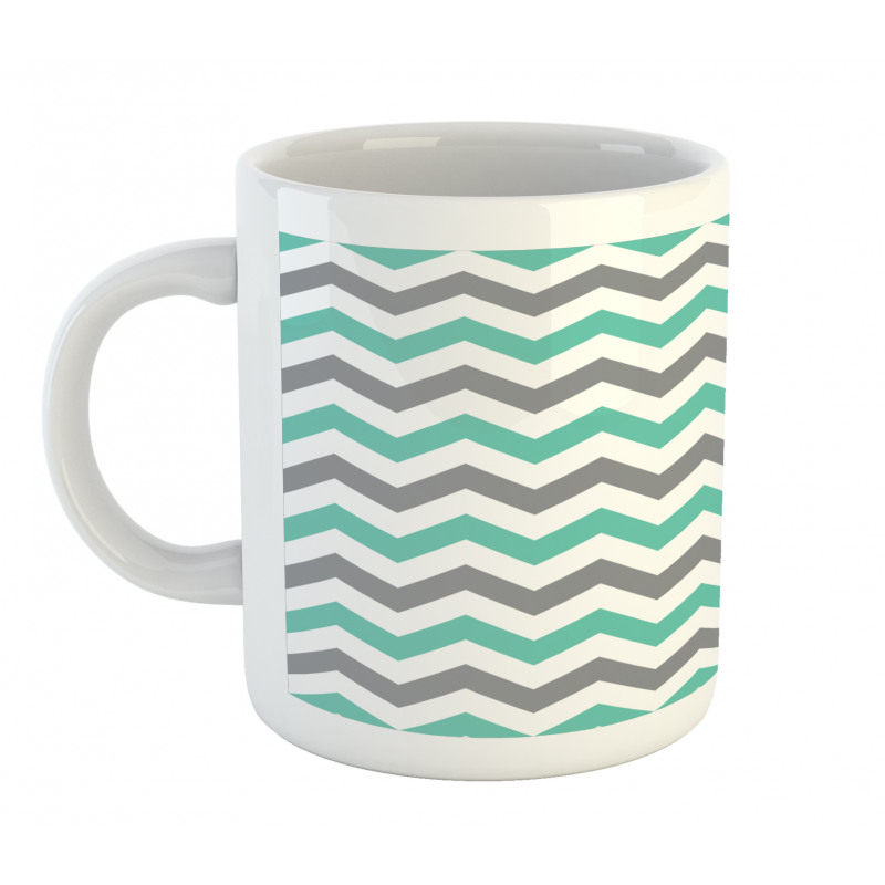 Geometric Wavy Zigzag Mug