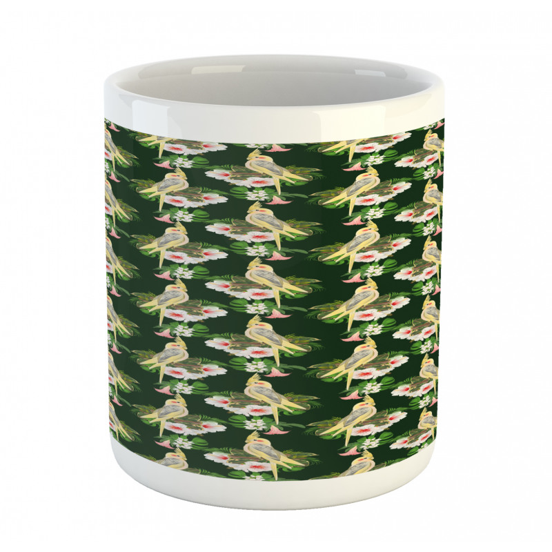 Parrot and Exotic Flora Mug