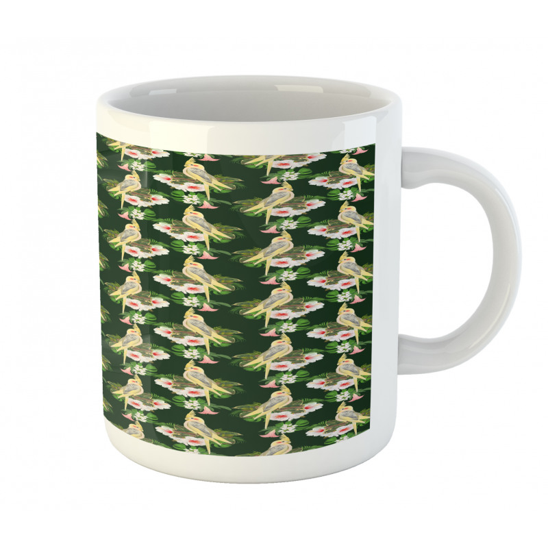 Parrot and Exotic Flora Mug