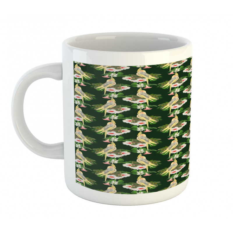 Parrot and Exotic Flora Mug