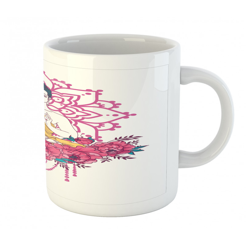 Meditation Floral Mandala Mug