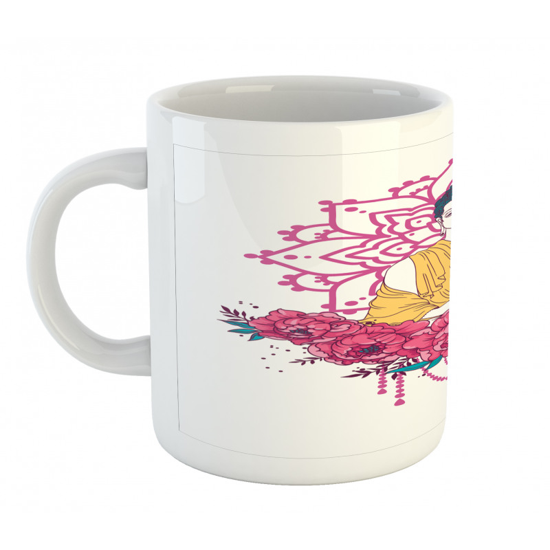 Meditation Floral Mandala Mug