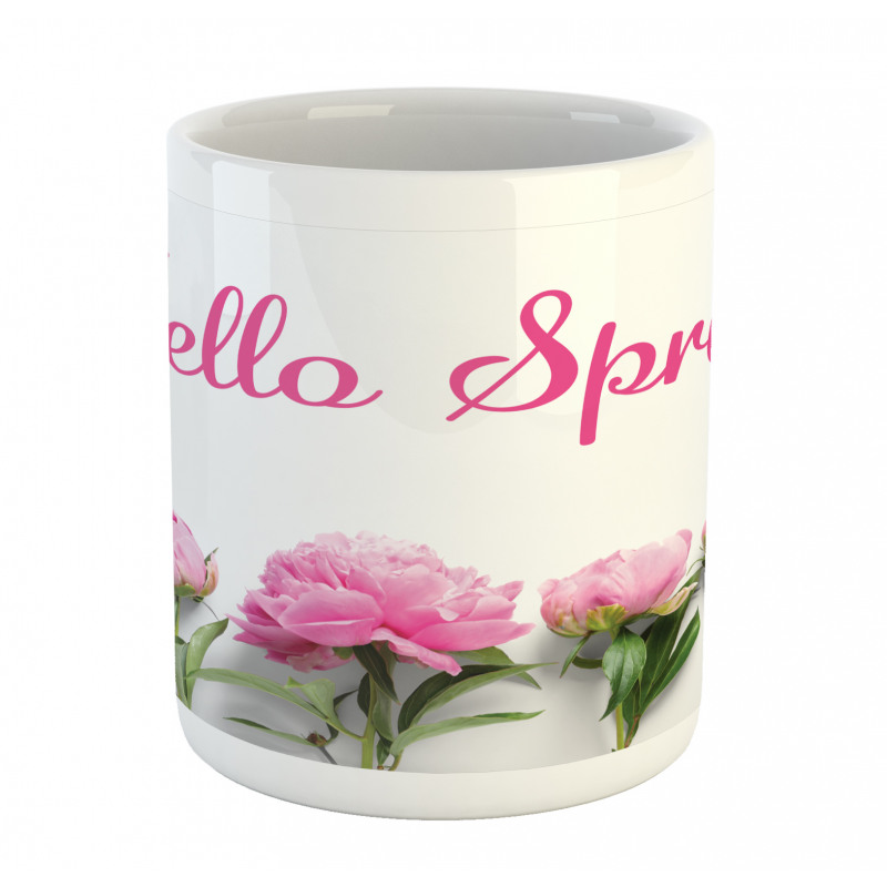 Spring Welcoming Floral Photo Mug