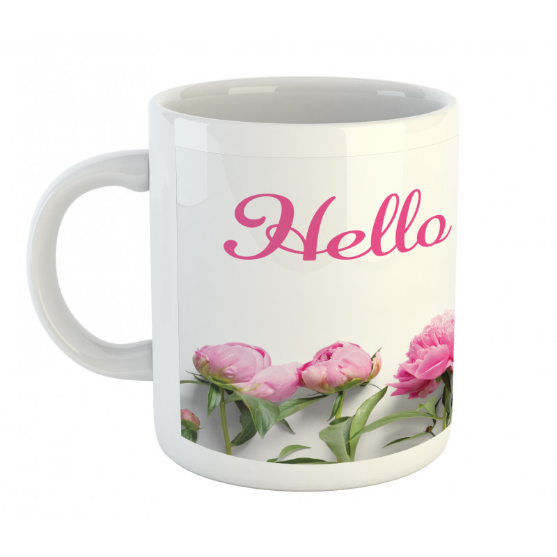 Spring Welcoming Floral Photo Mug