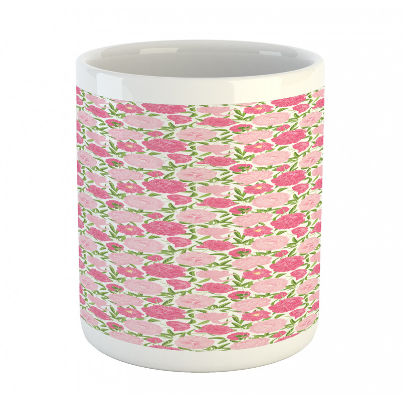 Simplistic Romantic Flowers Mug