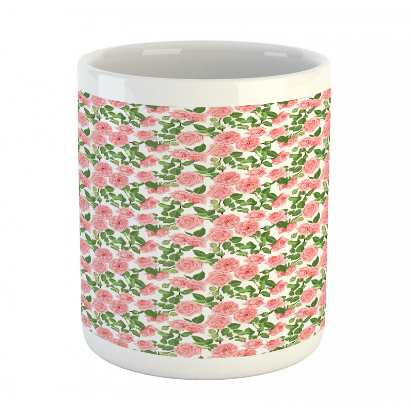 Pink Vintage Vintage Flower Mug