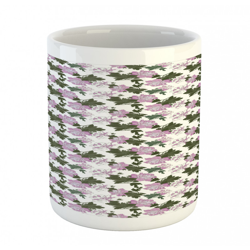 Violet Tones Flowers Blossom Mug