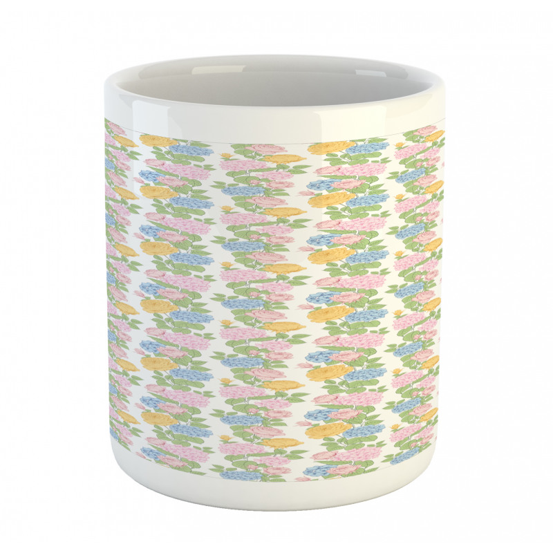 Pastel Tones Blossom Flowers Mug