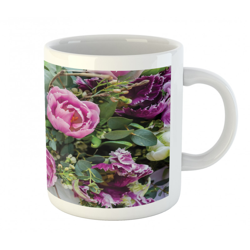 Delicate Floral Bouquet Photo Mug