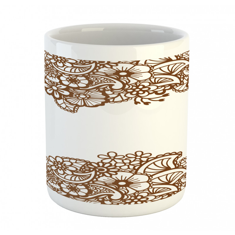 Horizontal Flowers Mug