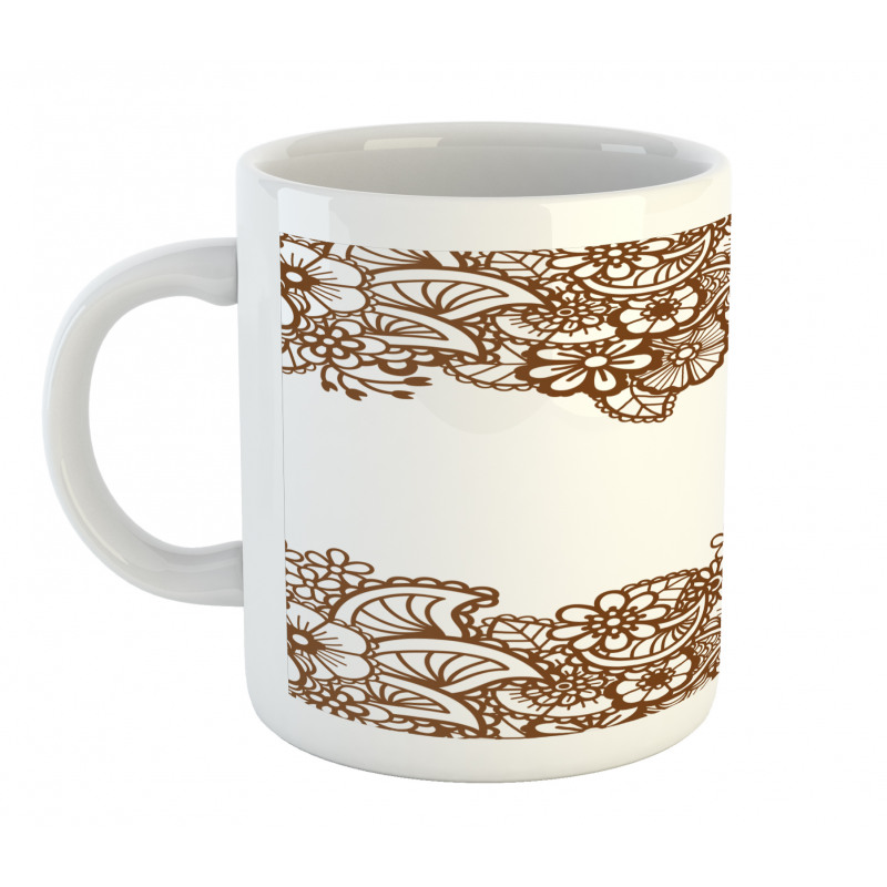 Horizontal Flowers Mug