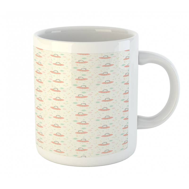 Pastel Space Cats and Stars Mug