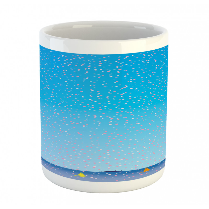 Floral Rain on Sea Mug