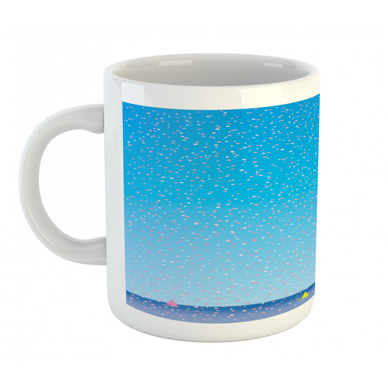 Floral Rain on Sea Mug