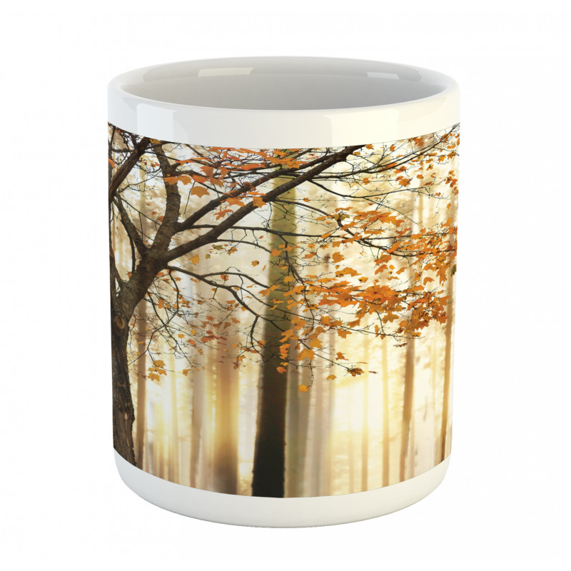 Tree in Abstract Woods Mug