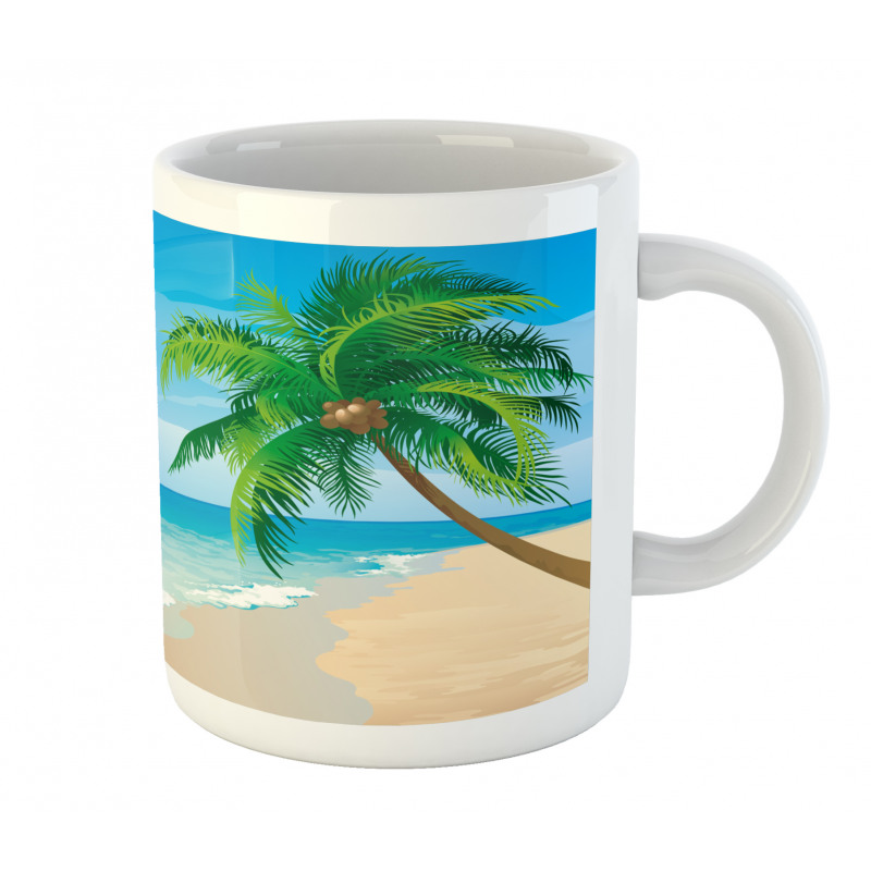 Palm Tree Calm Ocean Mug