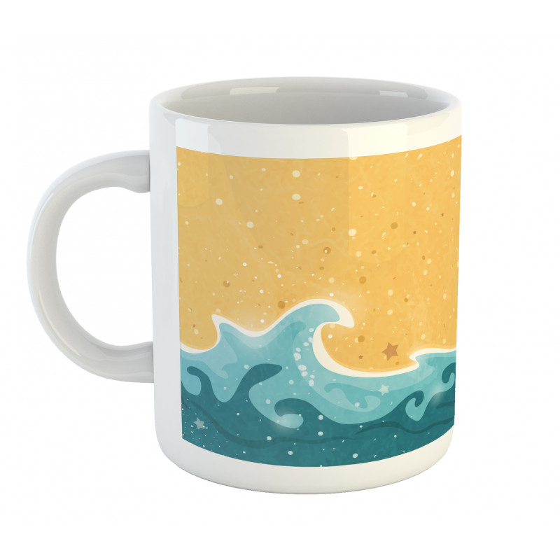 Grange Waves Stars Mug