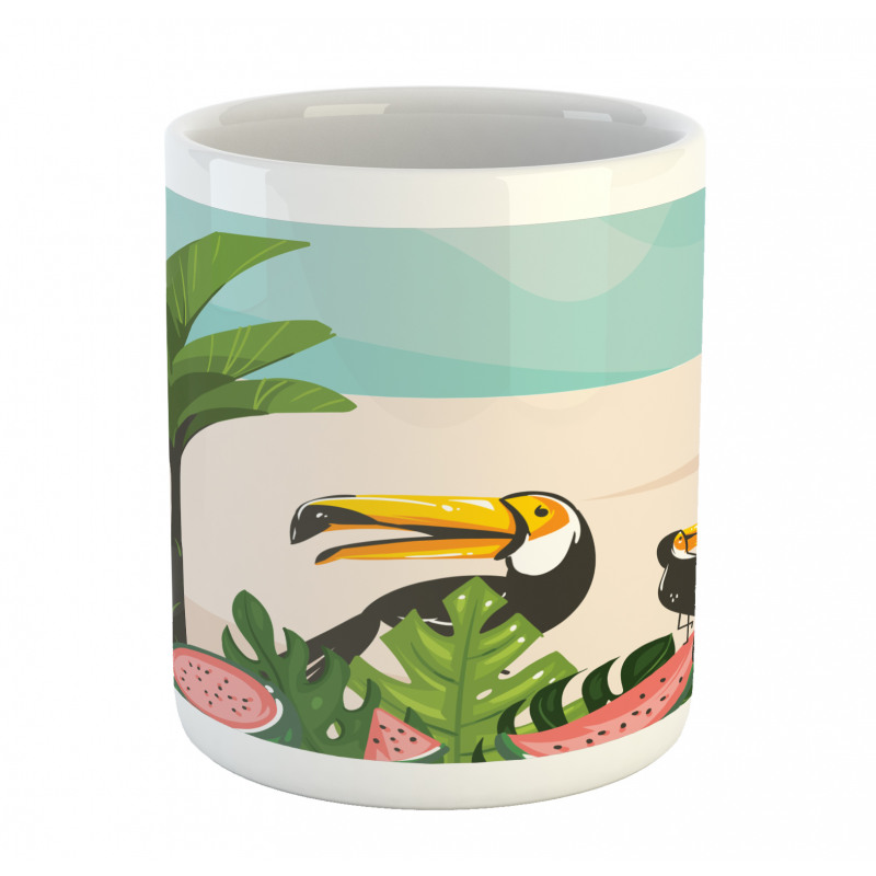 Watermelons Toucans Mug