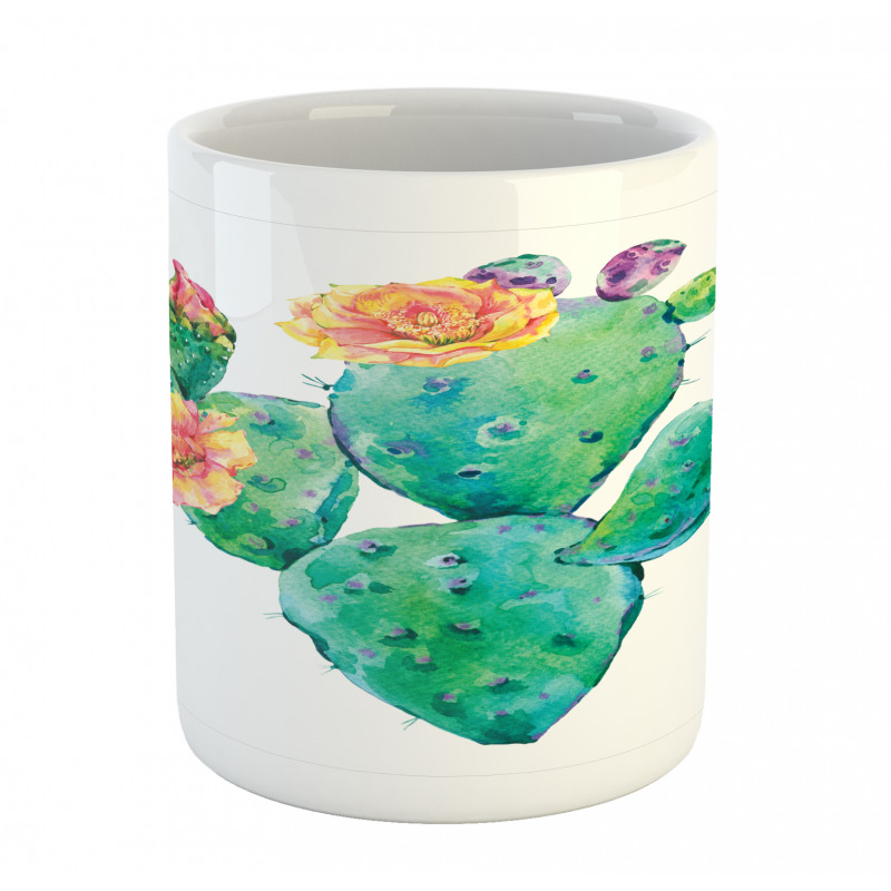 Cactus with Flowers Mug