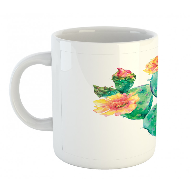 Cactus with Flowers Mug