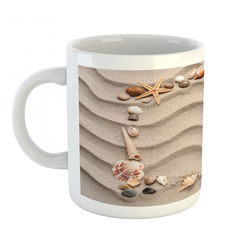 Seashell Square Frame Mug