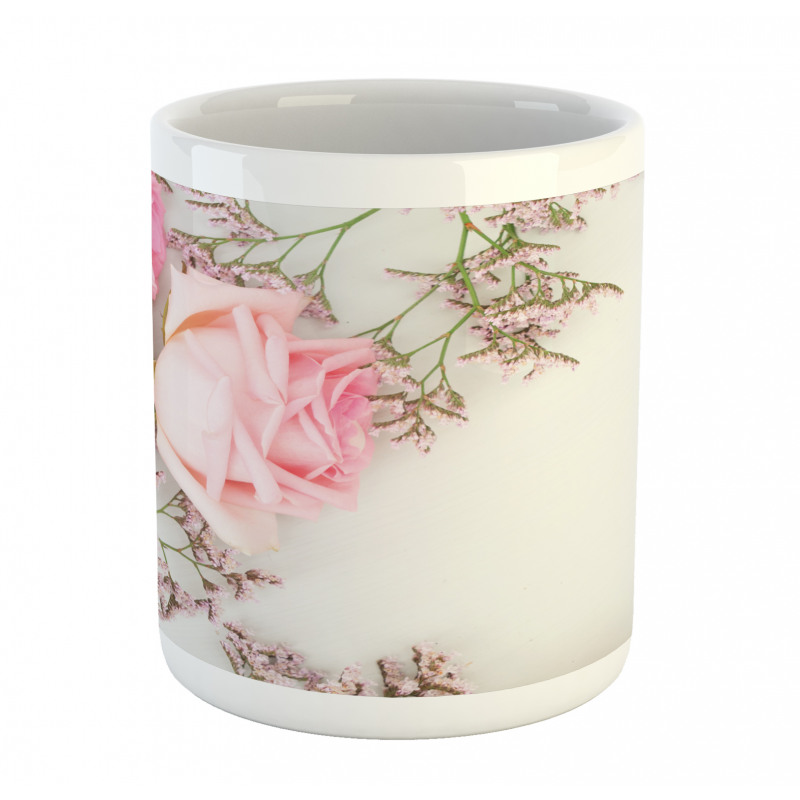 Close up Photo Flowers Mug