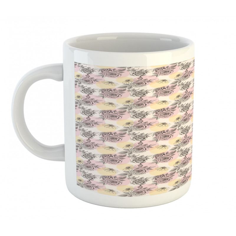 Pastel Circles Flower Mug