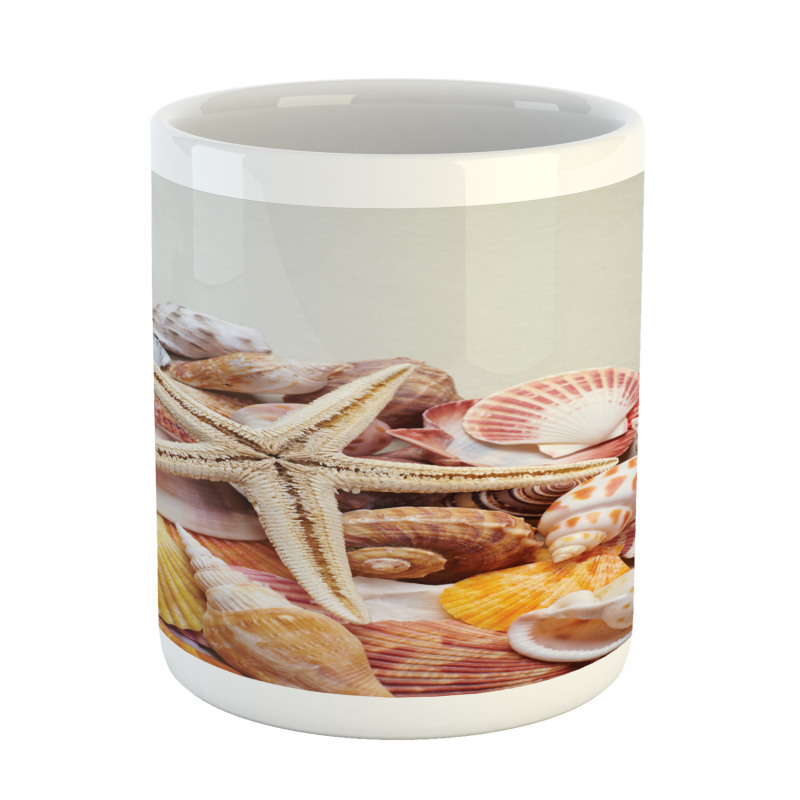 Pile of Seashells Beach Mug