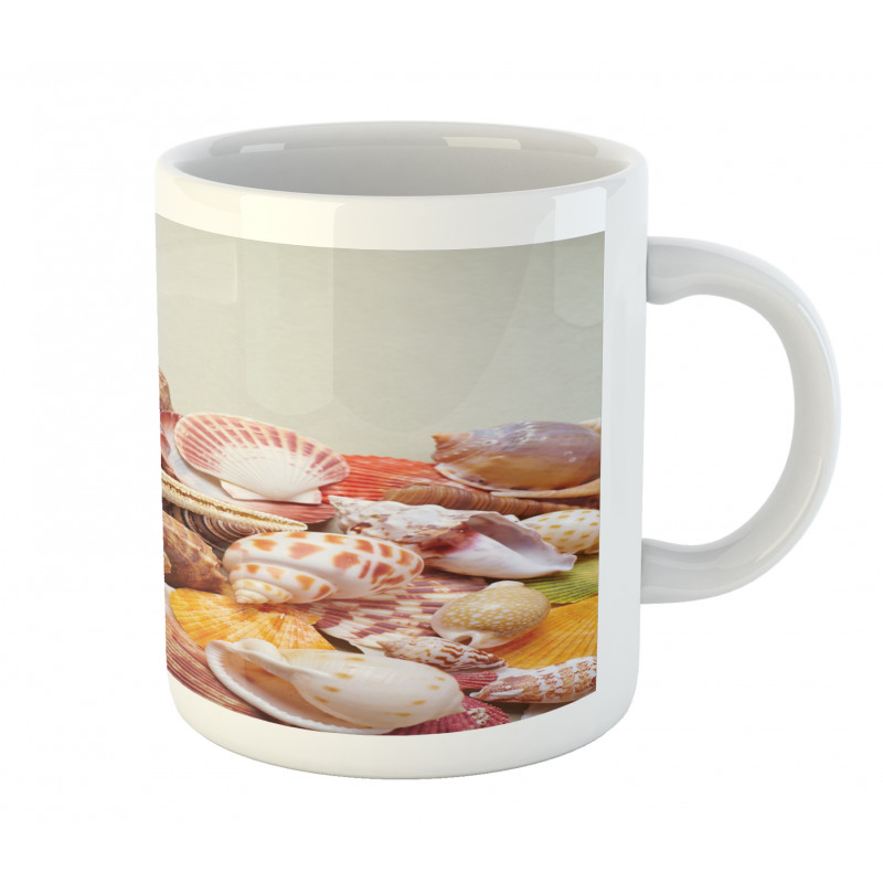 Pile of Seashells Beach Mug