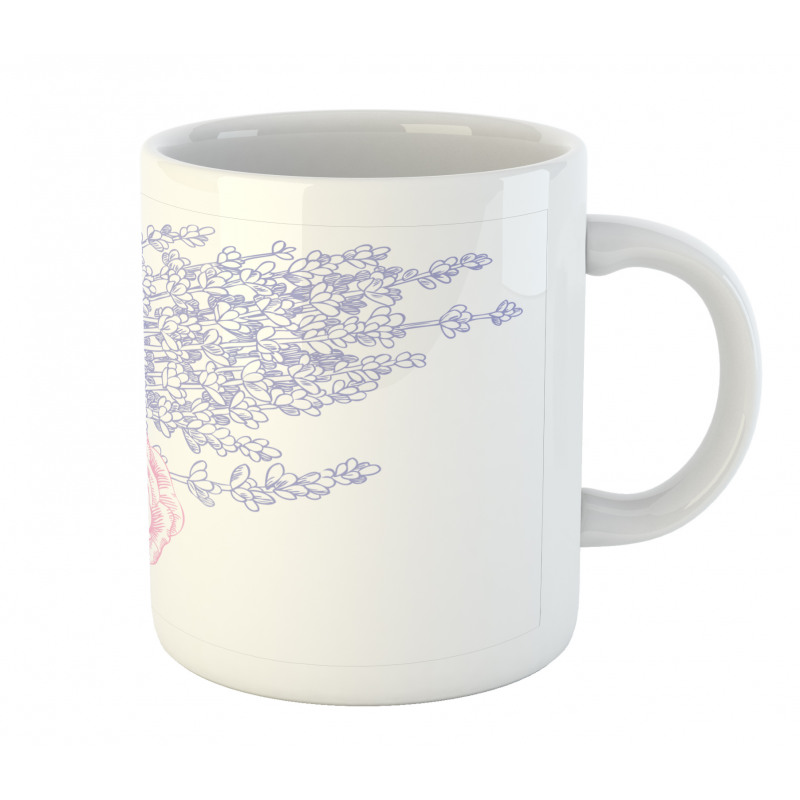 Romantic Lavender Art Mug