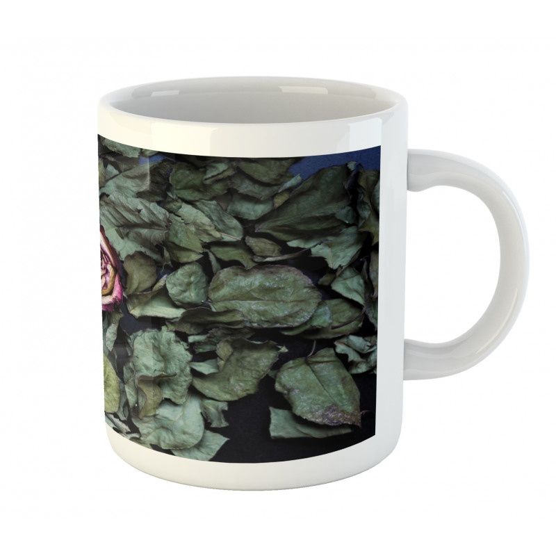 Rose Flower Dry Leaves Mug