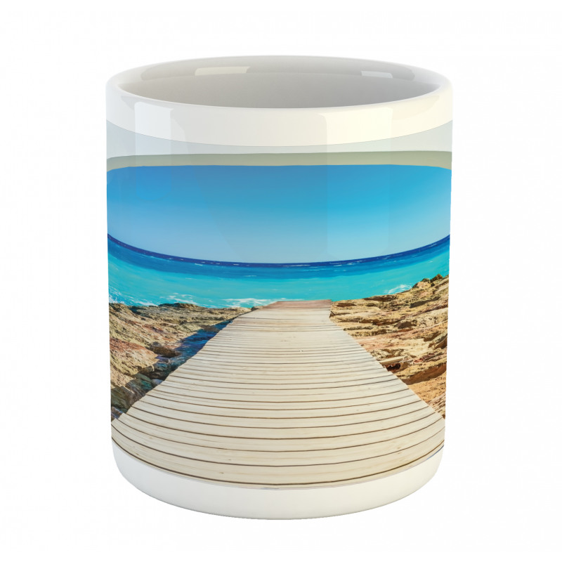 Sea with a Quay Coast Mug