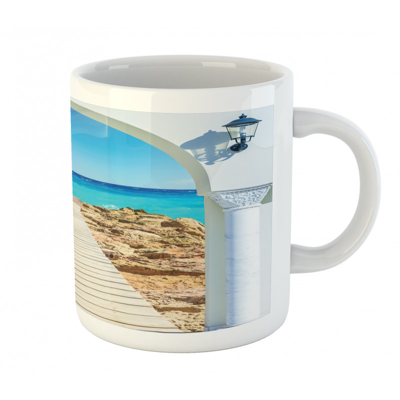 Sea with a Quay Coast Mug